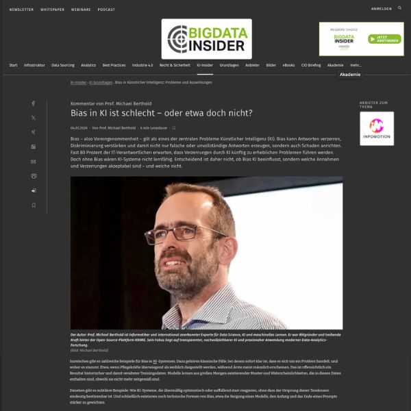 Placeholder cover image for Bias in AI is bad – but is it really?